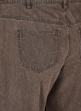 Zizzi Jeans med straight fit i farget denim, Brown Denim, Packshot image number 3