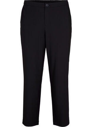 Klassisk bukse med lommer, Black, Packshot image number 0