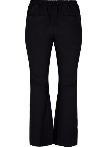 Bukser med flare, Black, Packshot image number 1