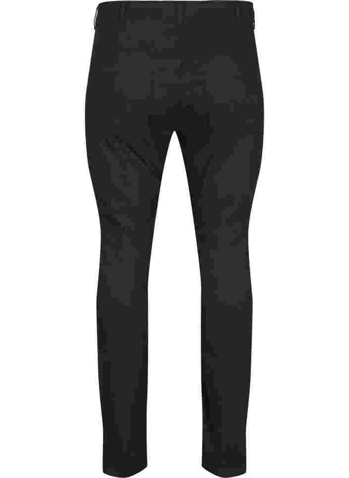 Ekstra slim Nille jeans med høyt liv, Black, Packshot image number 1