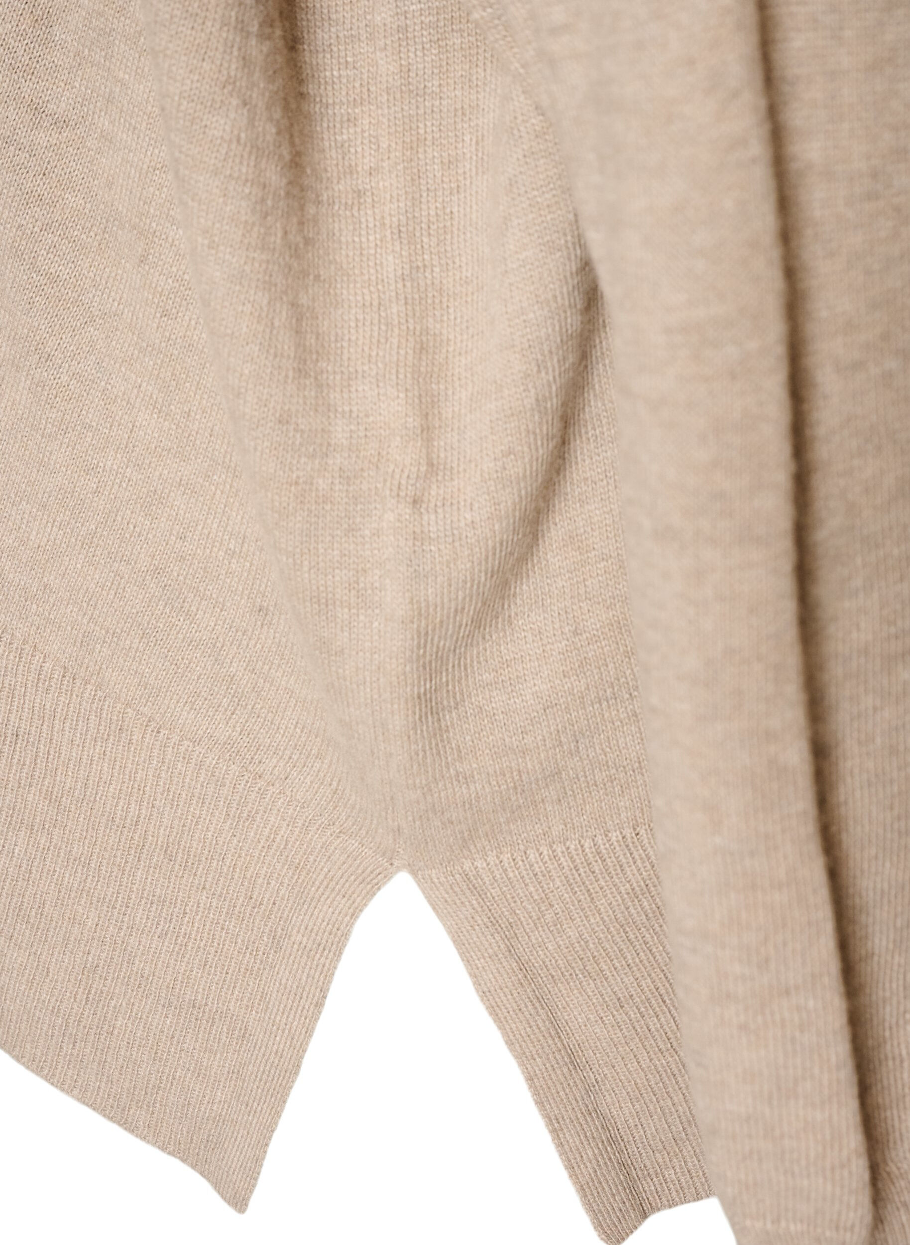ZizziPoologenser med l&oslash;s passform, Beige, Packshot image number 3
