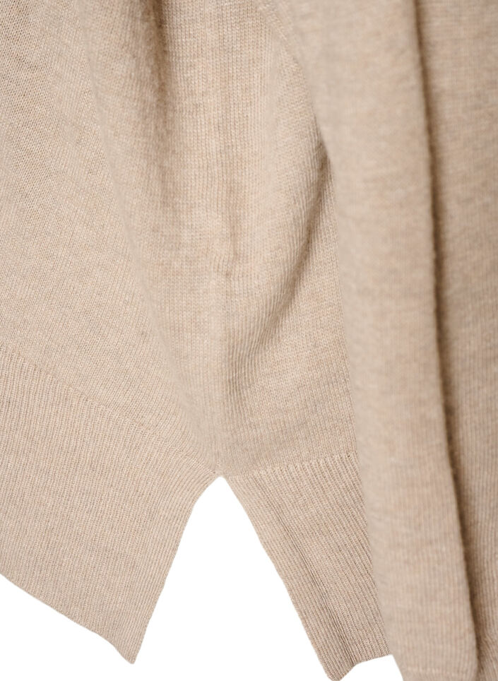 Poologenser med l&oslash;s passform, Beige, Packshot image number 3