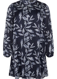 Kort mønstrete kjole med rund hals, Ev.Blue Flower AOP