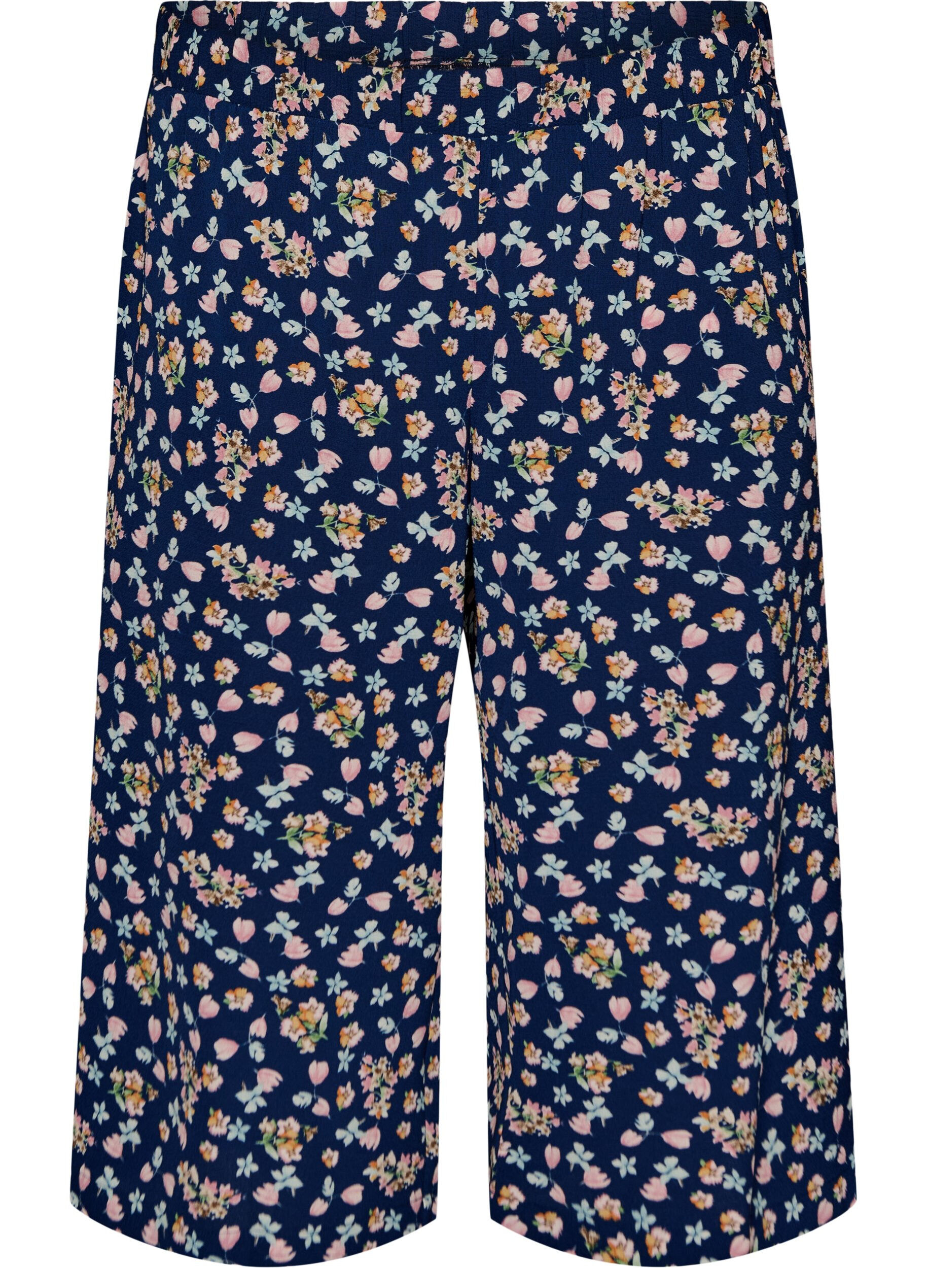 ZizziCulottebukser med m&oslash;nster, Bl&aring;, Packshot image number 0