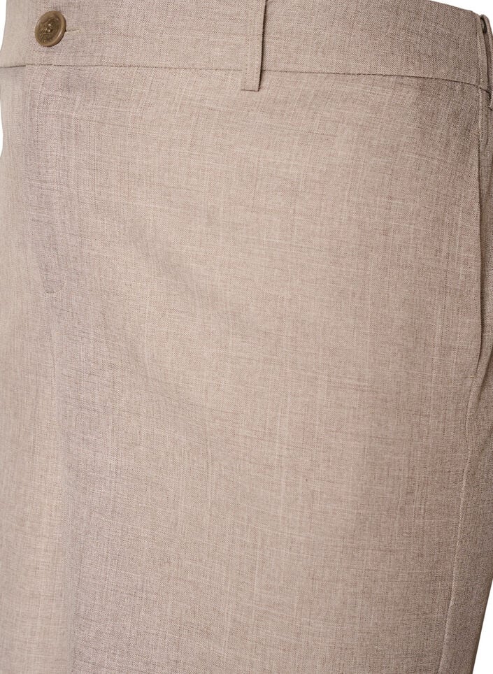 Loose fit Bermuda shorts med h&oslash;y midje, Brun, Packshot image number 2