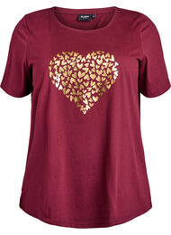 FLASH - T-skjorte med motiv, P. Royal Gold Hearts