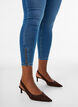 Cropped Amy jeans med glidel&aring;sdetaljer, Bl&aring;, Model image number 4