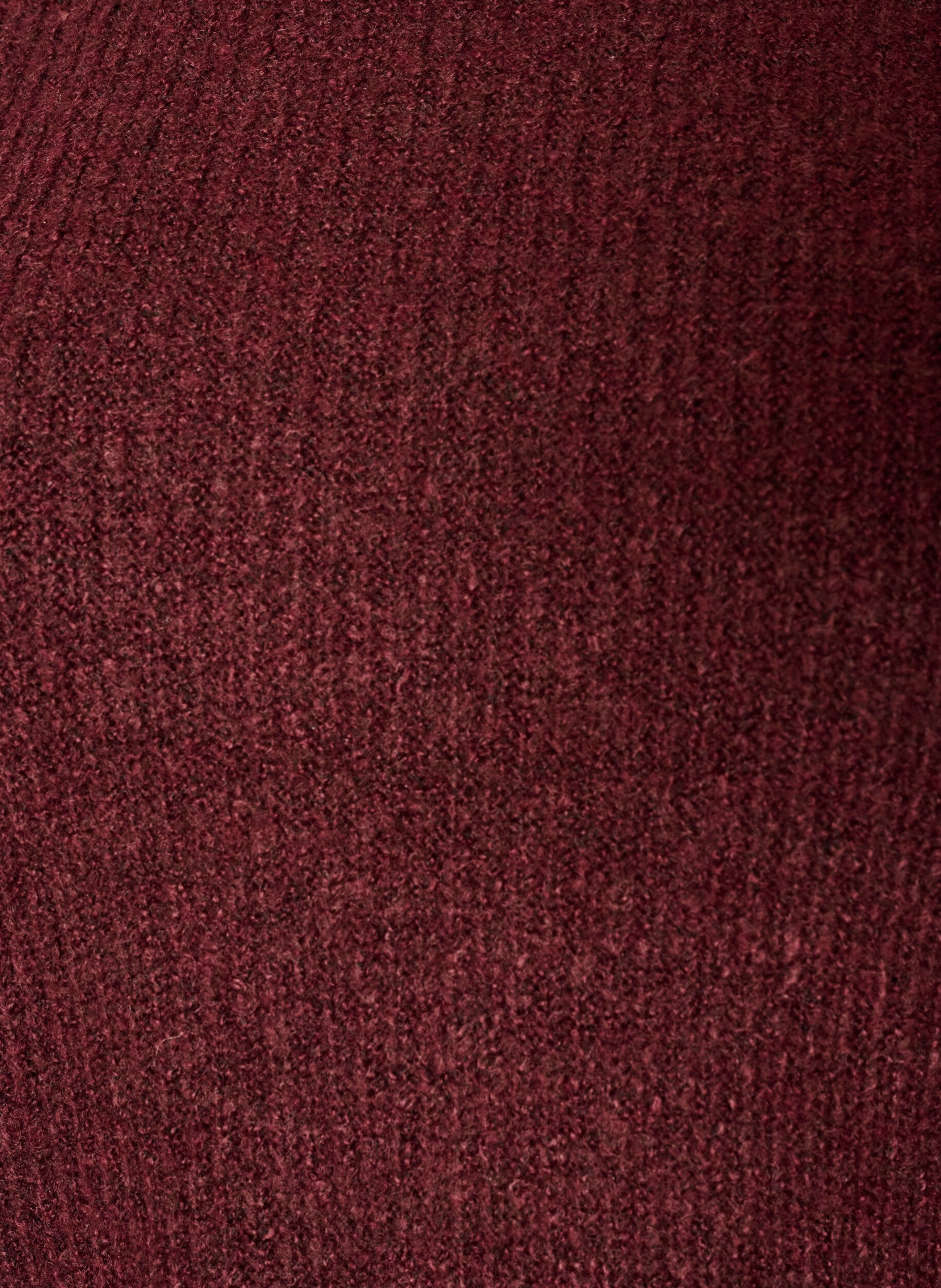 ZizziA-line strikkebluse, R&oslash;d, Packshot image number 2
