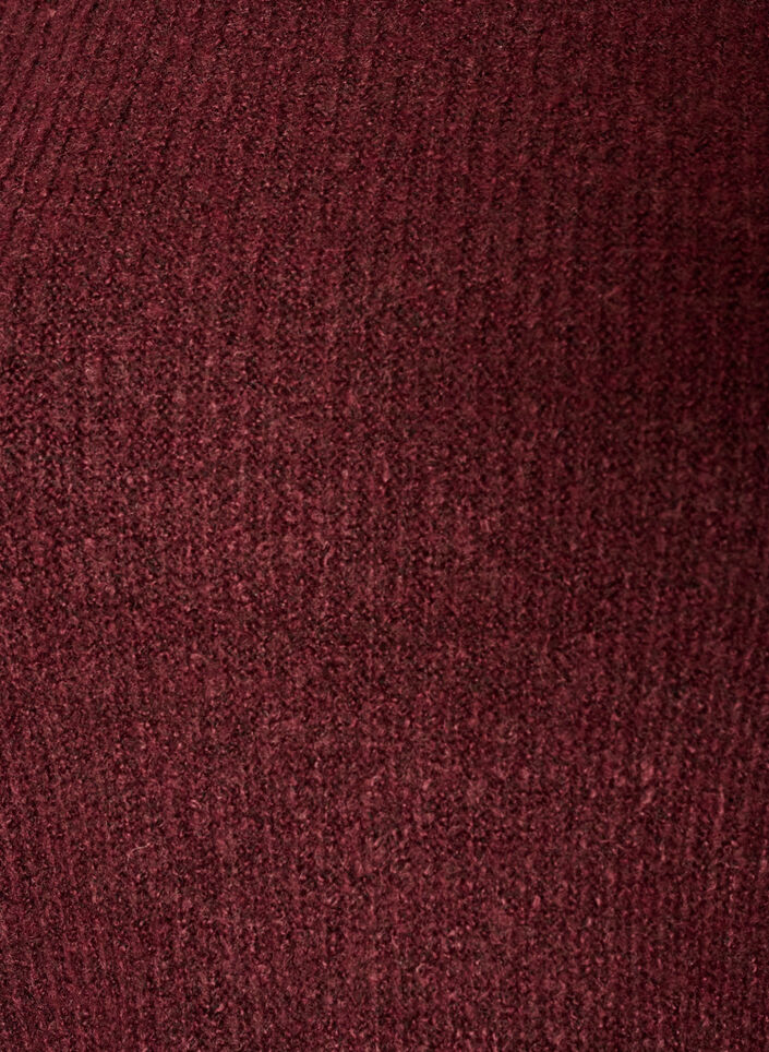 A-line strikkebluse, R&oslash;d, Packshot image number 2