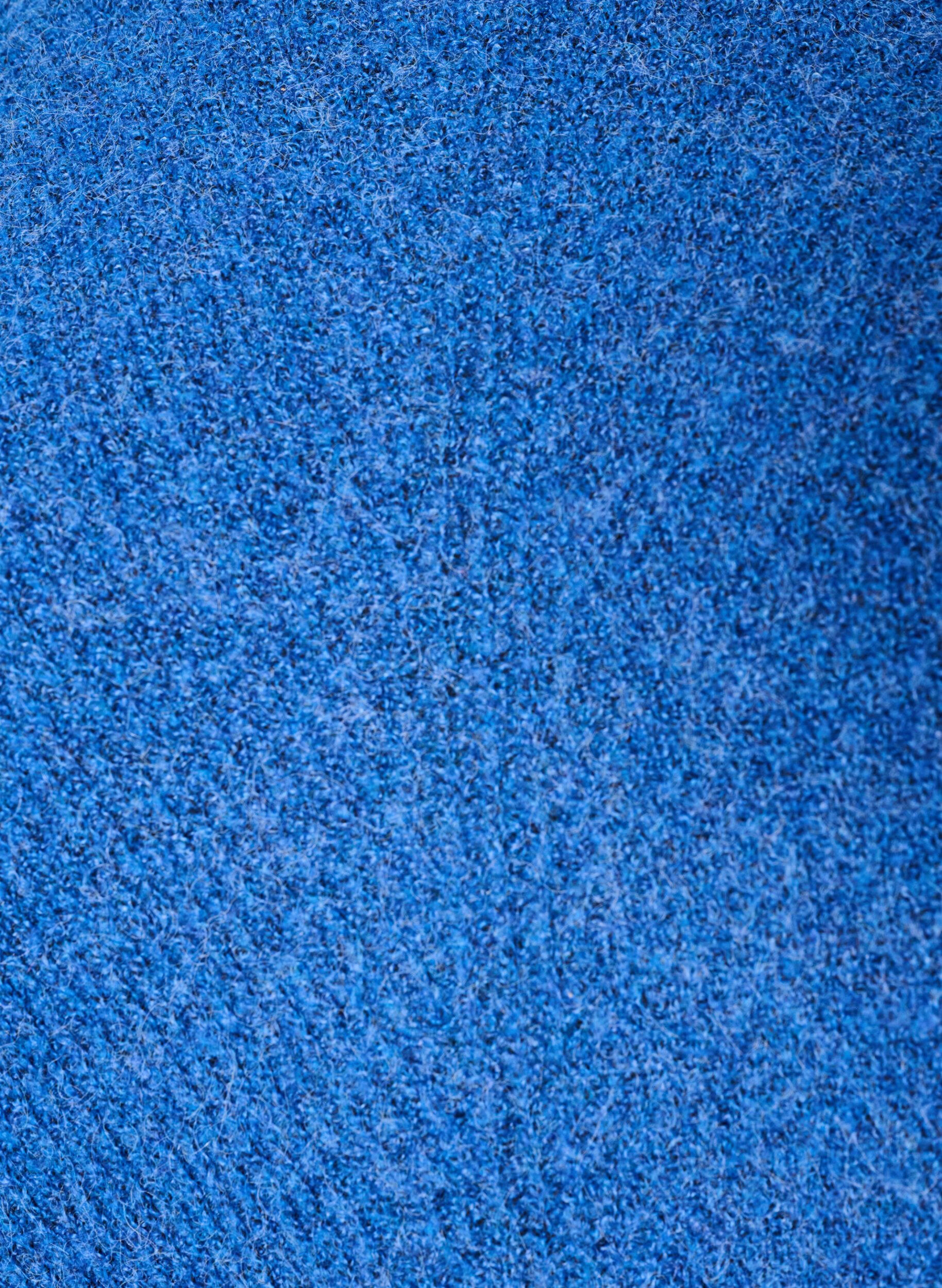 ZizziStrikkegenser med diagonalt m&oslash;nster og raglanermer, Bl&aring;, Packshot image number 2