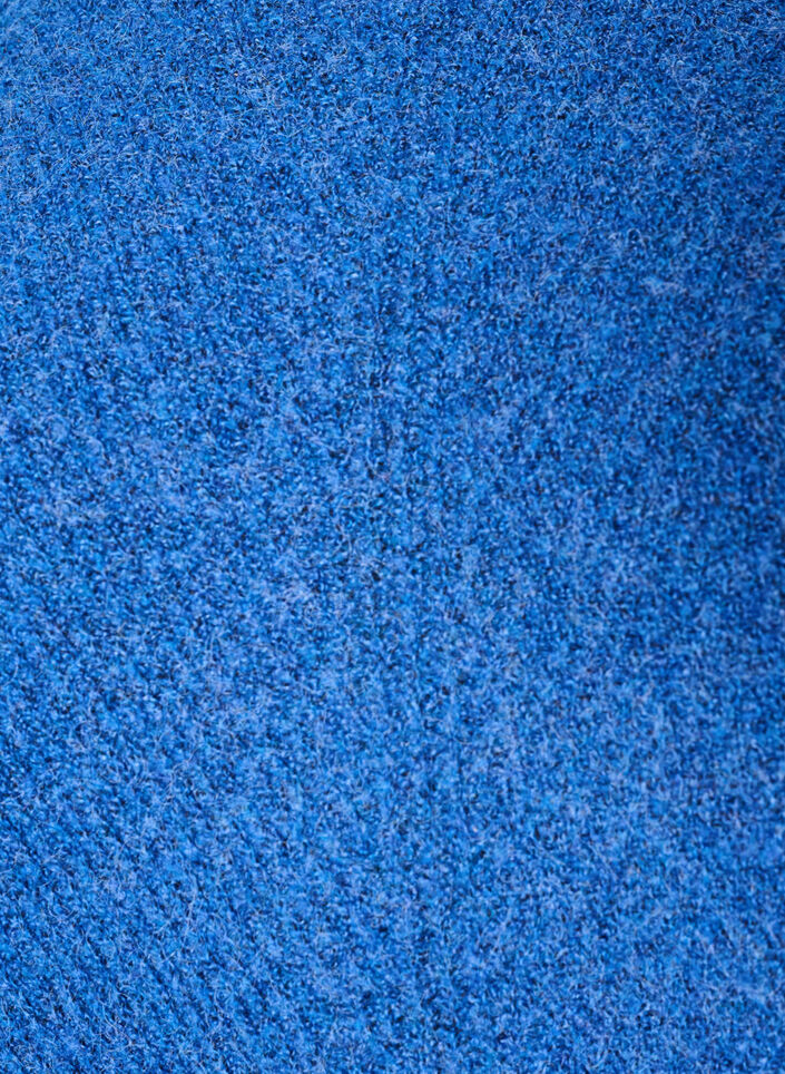 Strikkegenser med diagonalt m&oslash;nster og raglanermer, Bl&aring;, Packshot image number 2