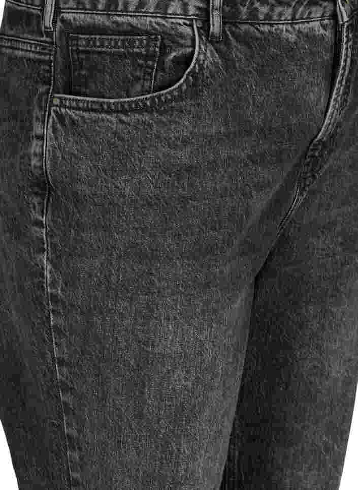 Cropped mom fit Mille jeans med en løs passform, Grey Denim 4, Packshot image number 2