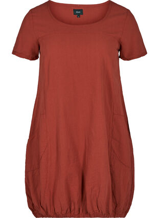 Kjole med lommer, Barn Red, Packshot image number 0