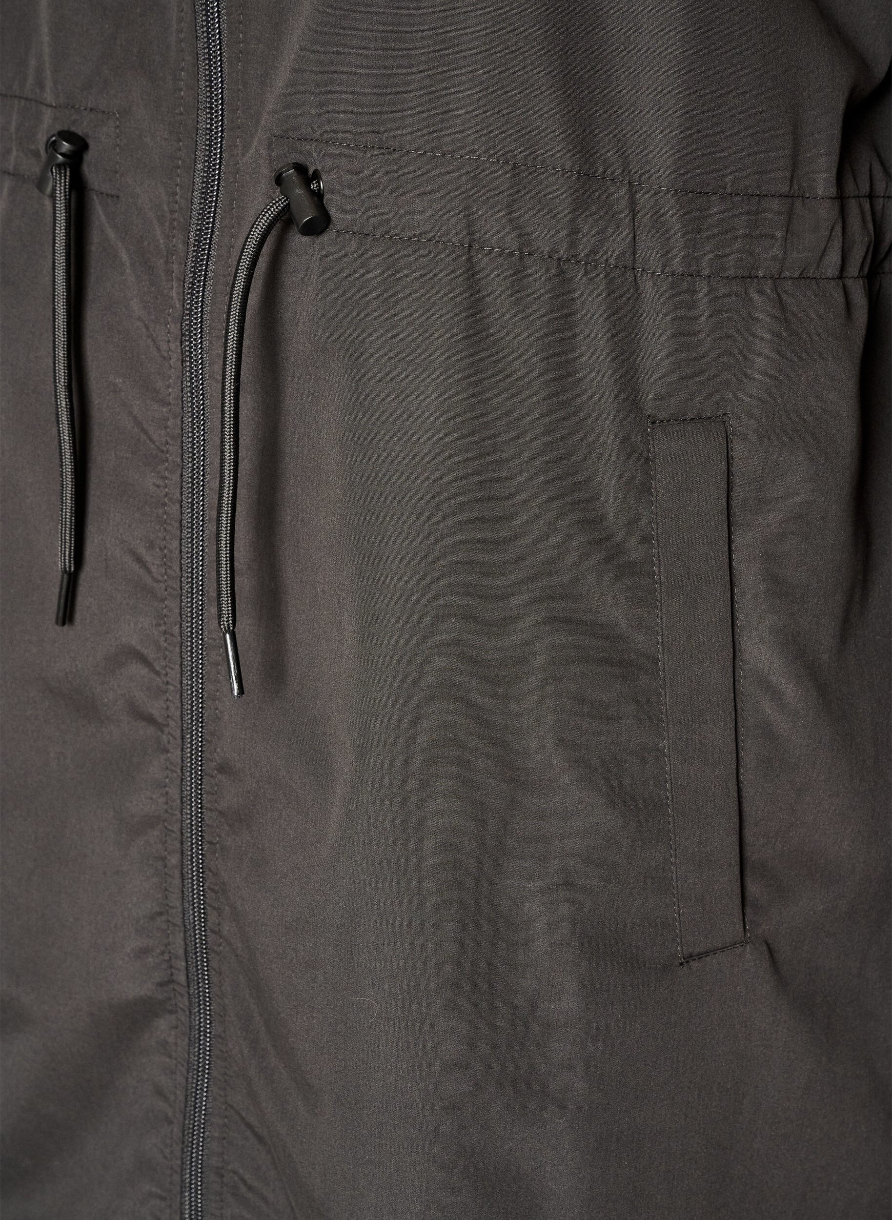 ZizziLett parkas med hette, Svart, Packshot image number 3