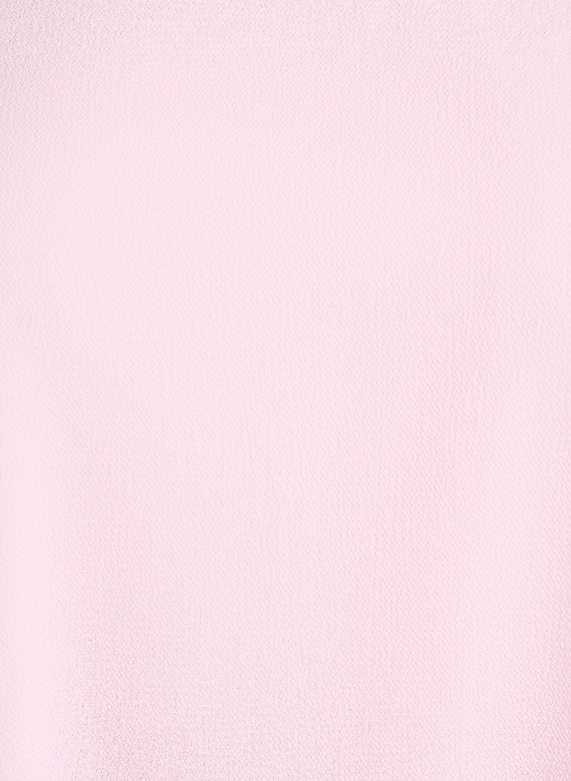 ZizziBluse med korte ermer og rund hals, Rosa, Packshot image number 2