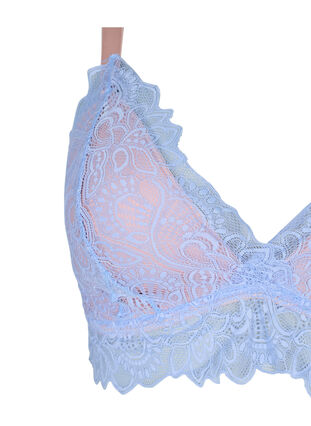 Bralette med blonder og myk vattering, Serenity, Packshot image number 2