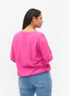 Viskosebluse med V-hals, Raspberry Rose, Model image number 1