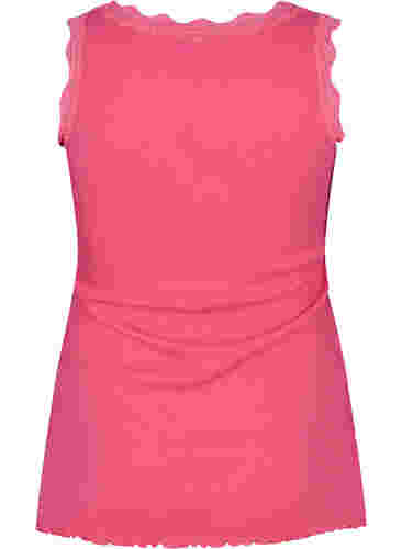 Topp med blondekant, Hot Pink, Packshot image number 1