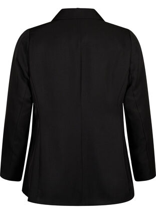 FLASH - Enkel blazer med knapp, Black, Packshot image number 1