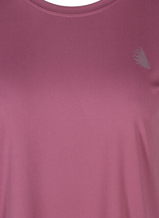 Ensfarget T-skjorte til trening, Grape Nectar , Packshot image number 2
