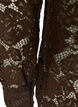 Skjorte i blonder med perleknapper, Brun, Packshot image number 3
