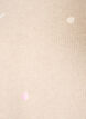 Strikkebluse med sm&aring; broderte motiver, Beige, Packshot image number 2