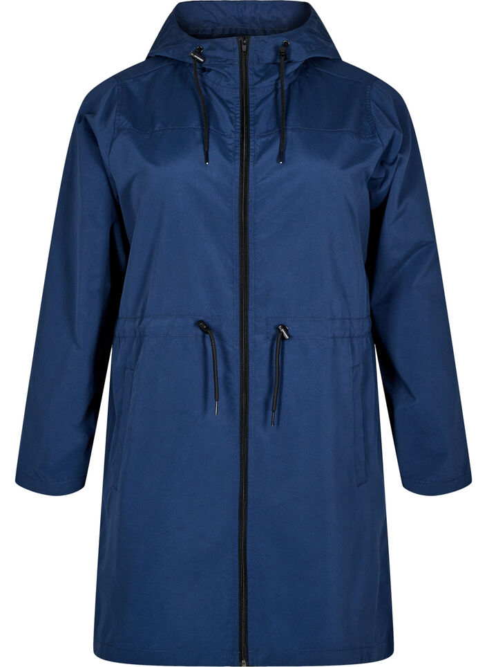 Flash - Lett parkas med hette, Blå, Packshot image number 0