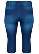 Slim fit Army caprijeans med høy midje, Blå, Packshot image number 1
