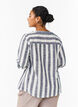 Bluse i bomull med V-hals, Bl&aring;, Model image number 2