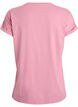 Kortermet t-skjorte i bomullsblanding, Rosa, Packshot image number 1