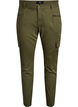Slim fit bukser med cargolommer, Grønn, Packshot image number 0