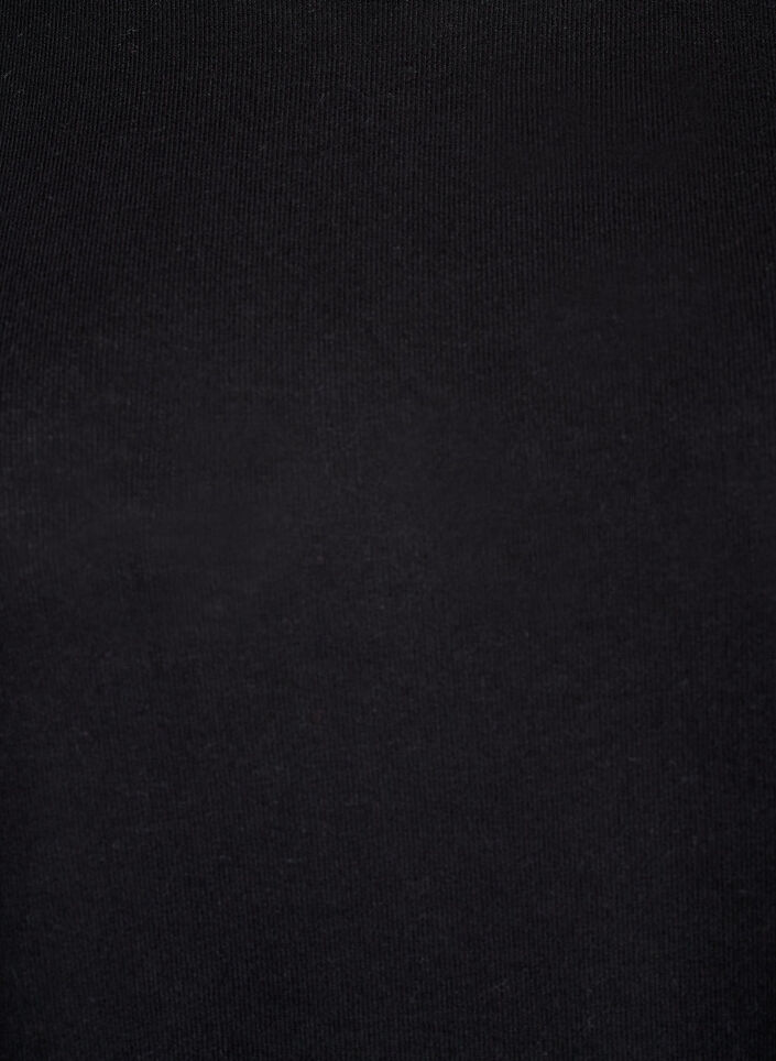 FLASH &ndash; Jersey bluse med 3/4 ermer, Svart, Packshot image number 2