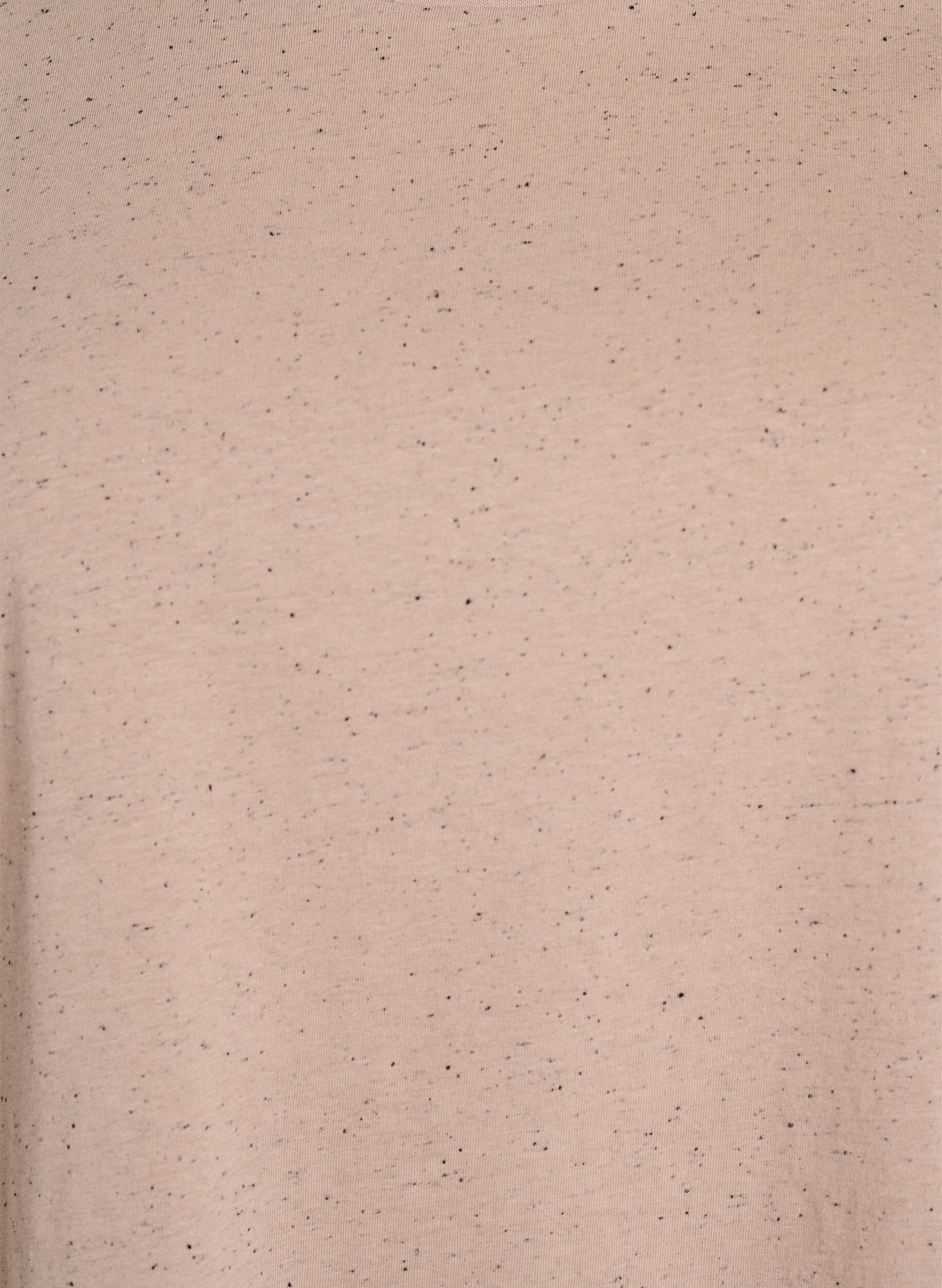 Zizzi T-skjorte i bomull med rund hals, Beige, Packshot image number 2