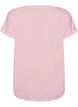 Kortermet T-skjorte i bomullsblanding, Rosa, Packshot image number 1