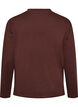 Basis T-skjorte med lange ermer, Brun, Packshot image number 1