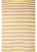T-shirt med striper og ribbestrikket struktur, Gul, Packshot image number 2