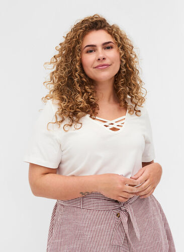 T-shirt, Warm Off-white, Model image number 0