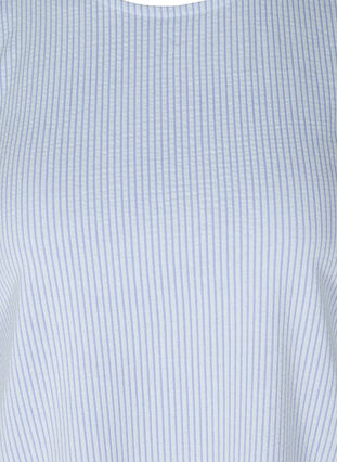 Stripete bluse med 3/4-ermer, Lavender Lustre, Packshot image number 2