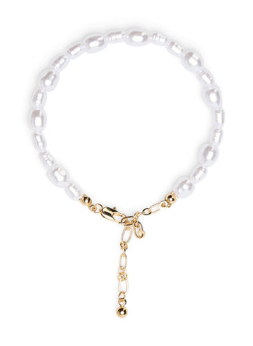 Perlearmbånd, Gold w. Pearls, Packshot image number 0