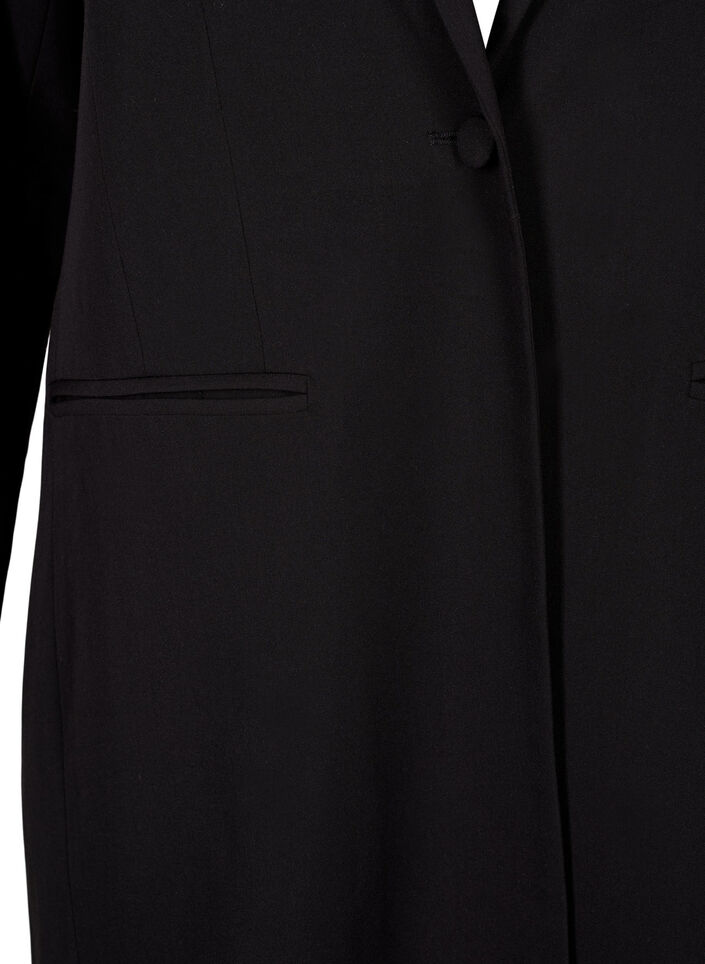 Klassisk lang blazer, Black, Packshot image number 2