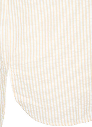 Stripete skjorte med brystlommer, Natrual/S. Stripe, Packshot image number 3