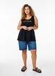 Bomullstopp med A-form, Svart, Model image number 1