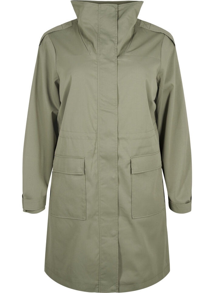 Vannavstøtende parkas jakke, Deep Lichen Green, Packshot