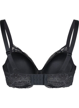Zizzi Vattert blonde-BH med bøyle, Black, Packshot image number 1