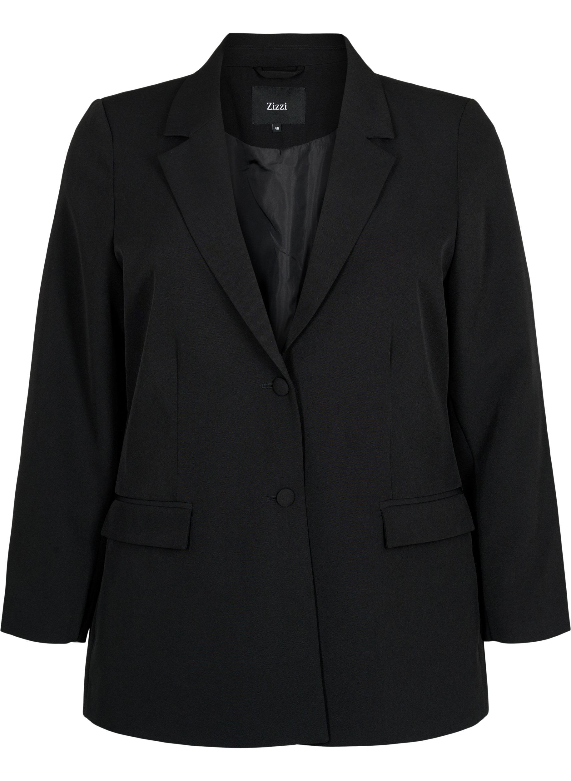 Klassisk blazer med knappelukking