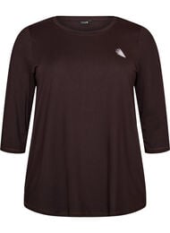 Treningsgenser med 3/4-ermer, Brown