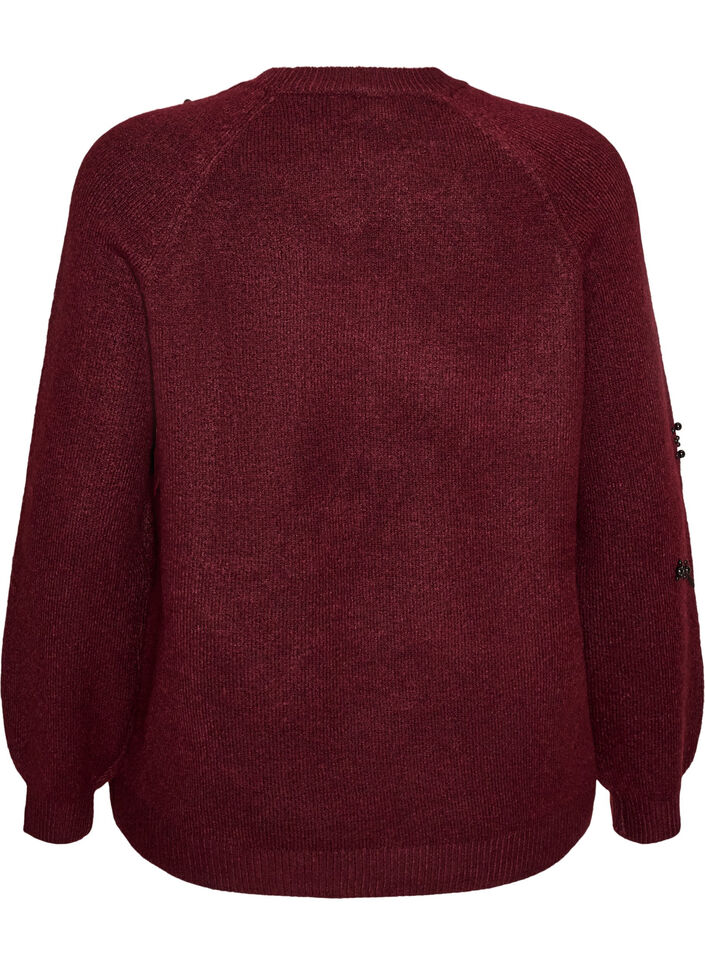 Genser med perlebroderi, 2358, Packshot image number 1