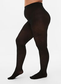 Tights i 40 denier med strass, Black, Model