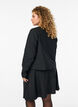 Kort jakke med gullfargede knapper, Svart, Model image number 2