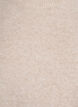 Løs strikket bluse med korte ermer, Beige, Packshot image number 2